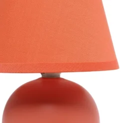 8.66" Petite Ceramic Orb Base Bedside Table Desk Lamp With Matching Tapered Drum Fabric Shade Orange - Creekwood Home 17 8.66" Petite Ceramic Orb Base Bedside Table Desk Lamp With Matching Tapered Drum Fabric Shade Orange - Creekwood Home -Home Decor Shop GUEST a6c72af2 425e 4f93 9b34 8f16805766b8
