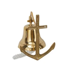Brass Bell Wall Decor With Anchor Backing - Olivia & May 11 Brass Bell Wall Decor With Anchor Backing - Olivia & May -Home Decor Shop GUEST a6d25981 ae10 42ca 86d0 fcb2b224ba6b