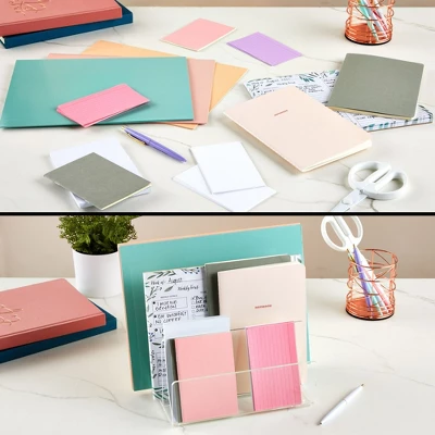 Juvale Clear Acrylic Folder Holder With 3 Sections For Paper Files, Documents, Envelopes, Desk Organizer For School And Office Supplies, 9x6.75 In 6 Juvale Clear Acrylic Folder Holder With 3 Sections For Paper Files, Documents, Envelopes, Desk Organizer For School And Office Supplies, 9x6.75 In - Image 4