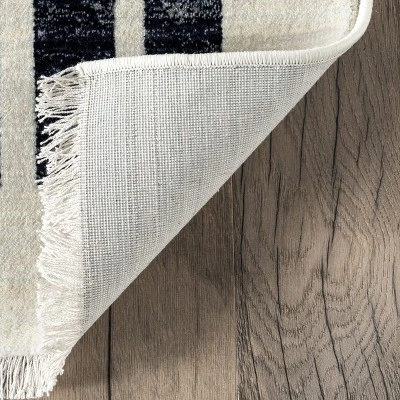 NuLOOM Keeva Modern Striped Fringe Area Rug 8 NuLOOM Keeva Modern Striped Fringe Area Rug - Image 6