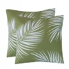 2pk 18" X 18" Printed Green Palm Linen Textured Decorative Throw Pillow Set - Ocean Pacific -Home Decor Shop GUEST a8167edb c0ca 45c5 8b2e 2c0f852ac61c