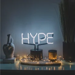 Amped Co 9.6" X 8.3" HYPE Real Neon Light Novelty Desk Lamp, White 8 Amped Co 9.6" X 8.3" HYPE Real Neon Light Novelty Desk Lamp, White -Home Decor Shop GUEST a864b51d 54eb 496d 9f27 37f7f3642b33