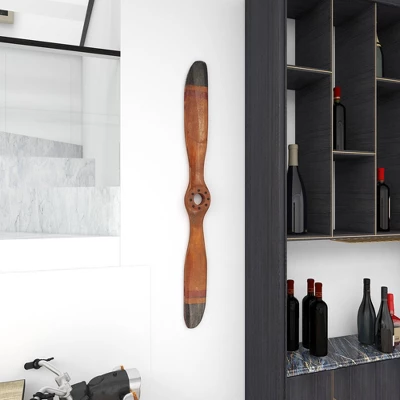 Vintage Reflections Cherry Wood Finish Antique-Style Airplane Propeller (48") - Olivia & May 20 Vintage Reflections Cherry Wood Finish Antique-Style Airplane Propeller (48") - Olivia & May - Image 18