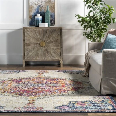 NuLOOM Maranda Transitional Medallion Area Rug 9 NuLOOM Maranda Transitional Medallion Area Rug - Image 7