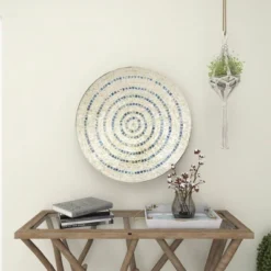 Mother Of Pearl Plate Handmade Mosaic Wall Decor Beige - Olivia & May -Home Decor Shop GUEST a9aba61d 2c79 4d4e 9cba d35efcb8d8ec