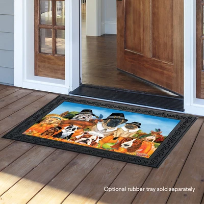 Briarwood Lane Give Thanks Dogs Thanksgiving Doormat Pet Humor Indoor / Outdoor 30" X 18" 4 Briarwood Lane Give Thanks Dogs Thanksgiving Doormat Pet Humor Indoor / Outdoor 30" X 18" - Image 2