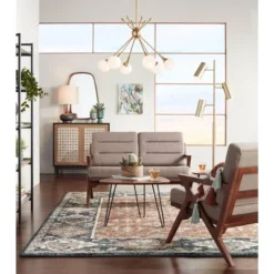 360 Lighting Andi Modern Mid Century Table Lamp 24 1/2" High Hammered Brown Ceramic Red Oak Wood Off White Shade For Bedroom Living Room Bedside Desk -Home Decor Shop GUEST aab21649 57f8 42aa ac27 f85c87fb15a8