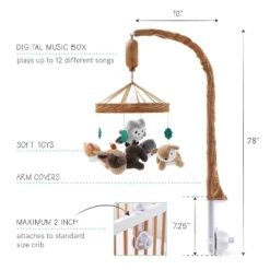 The Peanutshell Whimsical Woodland Baby Musical Crib Mobile -Home Decor Shop GUEST abb35207 4c59 4f6f a1ce 4e20bf689904