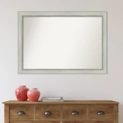 40" X 28" Non-Beveled Flair Silver Patina Wall Mirror - Amanti Art 15 40" X 28" Non-Beveled Flair Silver Patina Wall Mirror - Amanti Art -Home Decor Shop GUEST ad1e618b 4c0f 4216 a4fc 047cdcf74e5d