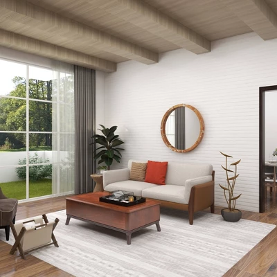 Vintage Wall Mirror Brown - Olivia & May 8 Vintage Wall Mirror Brown - Olivia & May - Image 6