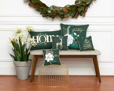 C&F Home Emerald Reindeer Pillow 3 C&F Home Emerald Reindeer Pillow