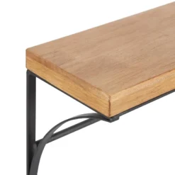 24" X 9" Ozias Shelf With Hooks Rustic Brown/Black - Kate & Laurel All Things Decor -Home Decor Shop GUEST b0cf4b7e f381 46a5 91e3 450a8b24d1e0