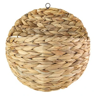 Braided Wall Pocket Water Hyacinth & Metal - Foreside Home & Garden 6 Braided Wall Pocket Water Hyacinth & Metal - Foreside Home & Garden - Image 4