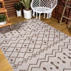Nokat Modern Bohemian Inspired Indoor/Outdoor Area Rug - JONATHAN Y -Home Decor Shop GUEST b24b365d 10dd 4e06 b88e 4f4bf29485bc