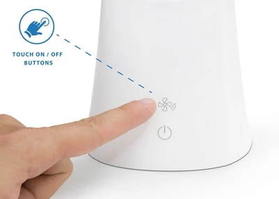 Mount-It! Turcom AirLight Ultrabright LED Desk Lamp With Bladeless Three Speeds Fan Panel | White 7 Mount-It! Turcom AirLight Ultrabright LED Desk Lamp With Bladeless Three Speeds Fan Panel | White - Image 5