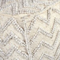 Kenzari Square Zigzag Handwoven Pouf Ivory - Steve Silver Co. -Home Decor Shop GUEST b2ccb8e5 1830 47c1 9a84 576606e51bc6