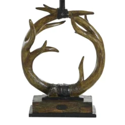 Dalton Brown Antler Table Lamp With Beige Hardback Fabric Shade - StyleCraft -Home Decor Shop GUEST b3964e12 8d62 432e 8305 2ef2b74eb948