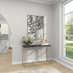 Farmhouse Metal Floral Wall Decor With Black Frame Set Of 2 Black - Olivia & May 25 Farmhouse Metal Floral Wall Decor With Black Frame Set Of 2 Black - Olivia & May -Home Decor Shop GUEST b44ab765 c074 48e5 b50e 5b0f182fb28d