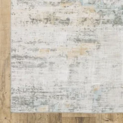 2'x8' Runner Marcel Distressed Abstract Area Rug Gray/Gold - Captiv8e Designs -Home Decor Shop GUEST b5cdb559 5067 4275 a1ca 1d8fbaf8bb4f