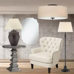 Regency Hill Sylvan Modern Ceiling Light Flush Mount Fixture 18" Wide Bronze 4-Light Oatmeal Fabric Drum Shade For Bedroom Kitchen Living Room Hallway 17 Regency Hill Sylvan Modern Ceiling Light Flush Mount Fixture 18" Wide Bronze 4-Light Oatmeal Fabric Drum Shade For Bedroom Kitchen Living Room Hallway -Home Decor Shop GUEST b63a6695 5864 4906 a67d e9c835886be4