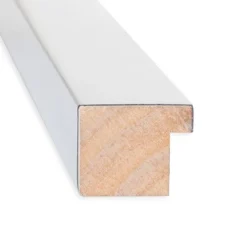 31" X 25" Non-Beveled Low Luster Silver Wood Wall Mirror - Amanti Art