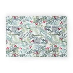 Dash And Ash Ferns And Holly Looped Vinyl Welcome Mat - Society6 -Home Decor Shop GUEST b6e8655b 7a7b 4632 b909 83c90d5798cd
