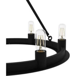 6-Light Saddlewood Chandelier Natural Iron - Hunter Fan