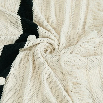 Modern Threads 100% Cotton Knit Throw 50" X 70", Tarek. 4 Modern Threads 100% Cotton Knit Throw 50" X 70", Tarek. - Image 2