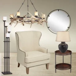 Franklin Iron Works Antler Lodge Black Chandelier 36 3/4" Wide Farmhouse Rustic Antler Deer Horn 6-Light LED Fixture For Dining Room Kitchen Island -Home Decor Shop GUEST b8bbd071 acc2 4a8d bd1b bd5ab1e0b398