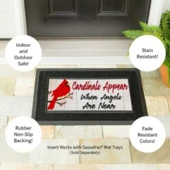 Evergreen When Angels Are Near Sassafras Indoor Outdoor Switch Doormat 1'10"x10" White 7 Evergreen When Angels Are Near Sassafras Indoor Outdoor Switch Doormat 1'10"x10" White -Home Decor Shop GUEST bb1b456c ca7a 4205 948c e8e6b299efd5