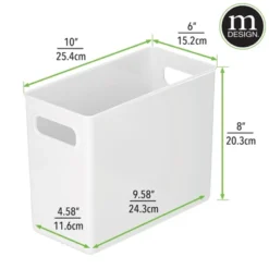 MDesign Plastic Stackable Home Office Storage Organizer -Home Decor Shop GUEST bb1ba6b9 caba 4a7f 970d 8f9198d99d9b