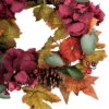 Northlight Orange And Burgundy Fall Harvest Artificial Floral And Pinecone Wreath, 22-Inch -Home Decor Shop GUEST bbef1e11 17fe 459d 9d5a 1b171cfc91a7