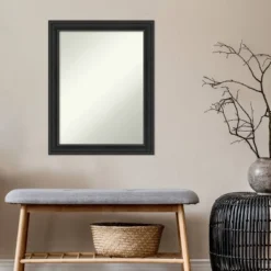 22" X 28" Non-Beveled Shipwreck Black Narrow Wall Mirror - Amanti Art 14 22" X 28" Non-Beveled Shipwreck Black Narrow Wall Mirror - Amanti Art -Home Decor Shop GUEST bd66043b f7ac 4ae1 adbb 1c9273e2095d