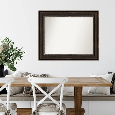 34" X 28" Non-Beveled Stately Bronze Wall Mirror - Amanti Art 8 34" X 28" Non-Beveled Stately Bronze Wall Mirror - Amanti Art - Image 6