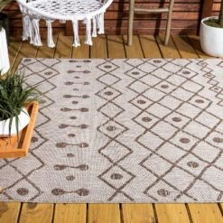 Nokat Modern Bohemian Inspired Indoor/Outdoor Area Rug - JONATHAN Y -Home Decor Shop GUEST be42cd44 207c 4f18 9301 8aa106c6b15d