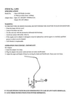 Hastings Home Modern LED Clamp Desk Lamp – Black 6 Hastings Home Modern LED Clamp Desk Lamp – Black -Home Decor Shop GUEST bed0a4e3 e1ec 4d43 835a 6dffc0ade7b3
