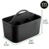 MDesign Plastic Storage Caddy Tote For Desktop Office Supplies, Small -Home Decor Shop GUEST bf6760e9 352b 4962 b5d2 6c46a0647df7