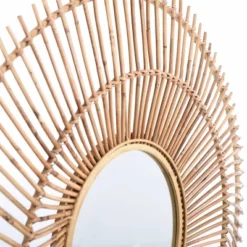 Round Natural Elana Burst Wall Mirror Rattan Finish - StyleCraft -Home Decor Shop GUEST c0f0aaa6 88ff 4a75 86a4 eca7a461e250