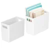 MDesign Plastic Stackable Home Office Storage Organizer -Home Decor Shop GUEST c0f22458 a2be 416e a97a 80d97c763e75