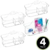 MDesign Plastic Office Storage Organizer Caddy Tote With Handle, 4 Pack - Clear 1 MDesign Plastic Office Storage Organizer Caddy Tote With Handle, 4 Pack - Clear -Home Decor Shop GUEST c11f6e44 8504 4d59 b951 0f07962907c0