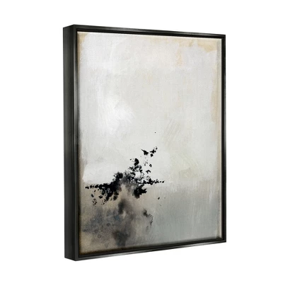 Stupell Industries Minimal Neutral Abstract Painting Black Splatter 4 Stupell Industries Minimal Neutral Abstract Painting Black Splatter - Image 2