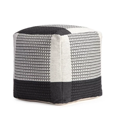 Carrapateira Pouf Black/Ivory - Anji Mountain 3 Carrapateira Pouf Black/Ivory - Anji Mountain