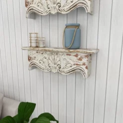 28" X 9" Rustic Fir Wood Wall Shelf - Olivia & May -Home Decor Shop GUEST c39d4451 ed04 47a9 9ef1 67c8c42c3cd6