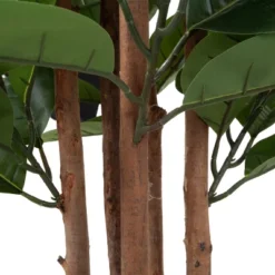 Artificial Rubber Plant - 70-Inch Faux Tree With Natural-Feel Leaves - Realistic Potted Indoor Plant For Office Or Home Decor By Pure Garden (Green) 6 Artificial Rubber Plant - 70-Inch Faux Tree With Natural-Feel Leaves - Realistic Potted Indoor Plant For Office Or Home Decor By Pure Garden (Green) -Home Decor Shop GUEST c3d32613 5d11 4e69 88eb f0971e99e883