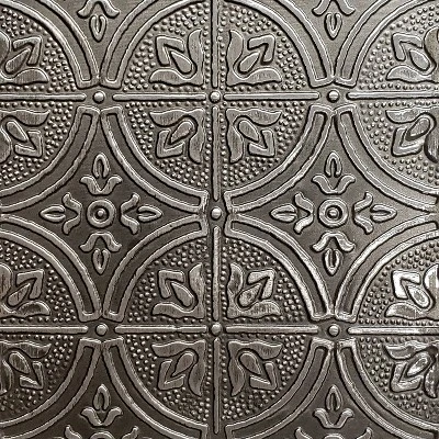 Solid Wood Wall Ledge Shelf With Embossed Metal Details Decorative Metal - InPlace 5 Solid Wood Wall Ledge Shelf With Embossed Metal Details Decorative Metal - InPlace - Image 3