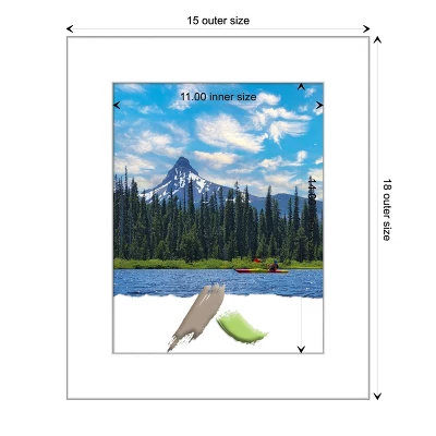 Amanti Art Wedge White Picture Frame 5 Amanti Art Wedge White Picture Frame - Image 3