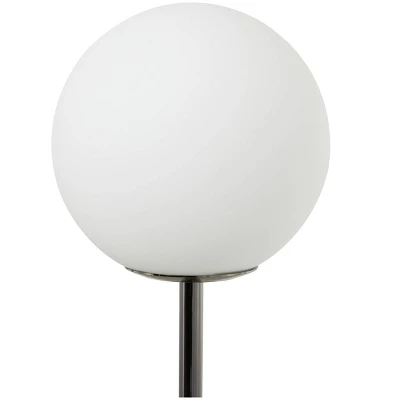2-Light 73" X 16" Marble Orb Floor Lamp With Marble Base - Olivia & May 4 2-Light 73" X 16" Marble Orb Floor Lamp With Marble Base - Olivia & May - Image 2