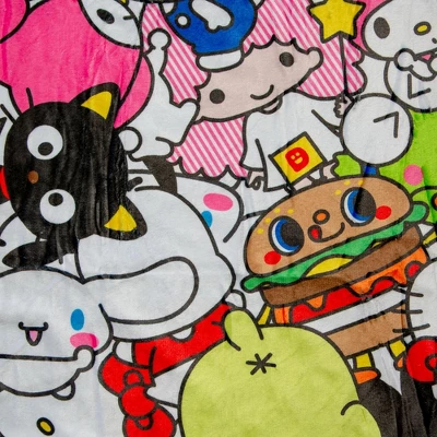 Surreal Entertainment Sanrio Hello Kitty And Friends Fleece Throw Blanket | 54 X 72 Inches 3 Surreal Entertainment Sanrio Hello Kitty And Friends Fleece Throw Blanket | 54 X 72 Inches