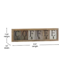 Emma And Oliver Distressed Rustic Coffee Sign With 6 Sturdy Metal Hooks To Accommodate Most Mug Sizes 17 Emma And Oliver Distressed Rustic Coffee Sign With 6 Sturdy Metal Hooks To Accommodate Most Mug Sizes -Home Decor Shop GUEST c5dd7179 36fa 4138 8023 8145670fbf8b