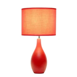 18.11" Traditional Standard Ceramic Dewdrop Table Desk Lamp With Matching Fabric Shade Red - Creekwood Home 10 18.11" Traditional Standard Ceramic Dewdrop Table Desk Lamp With Matching Fabric Shade Red - Creekwood Home -Home Decor Shop GUEST c5f0c7f6 0619 428b b785 7fb6bce954ea